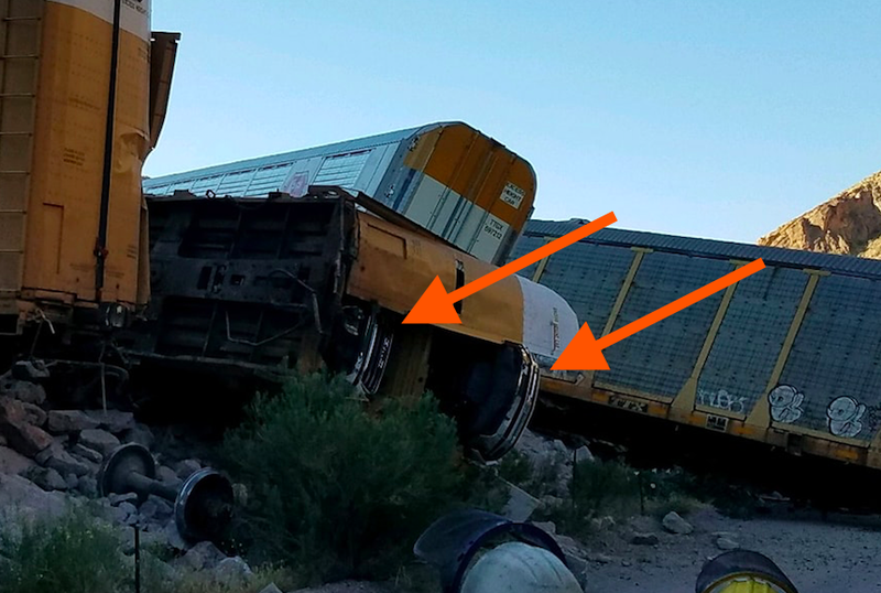 Illustration for article titled Brand New Jeep Gladiators and Chevy Silverados Destroyed After Train Derails in Nevada